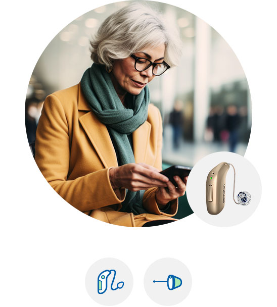 Bild zeigt eine Frau, die sich im Spiegel betrachtet.