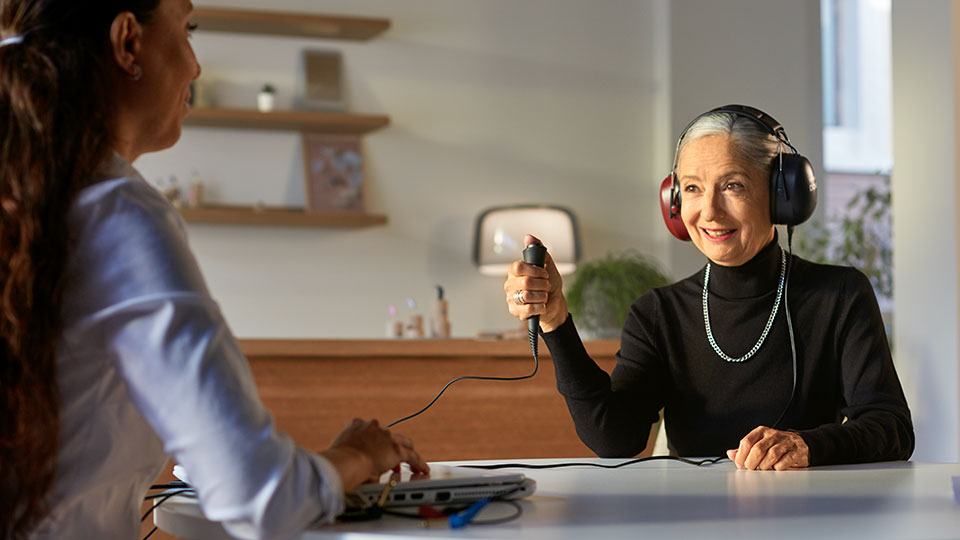 Hørekonsultation med høretest hos Audika