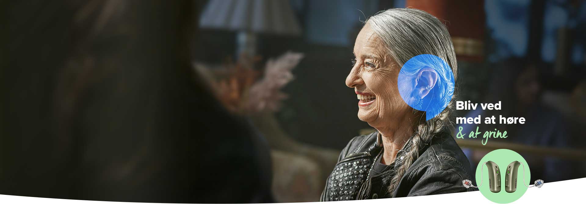 Maria nyder god hørelse med hjælp fra Audika.
