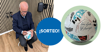 Sorteo balón firmado por Vicente del Bosque 