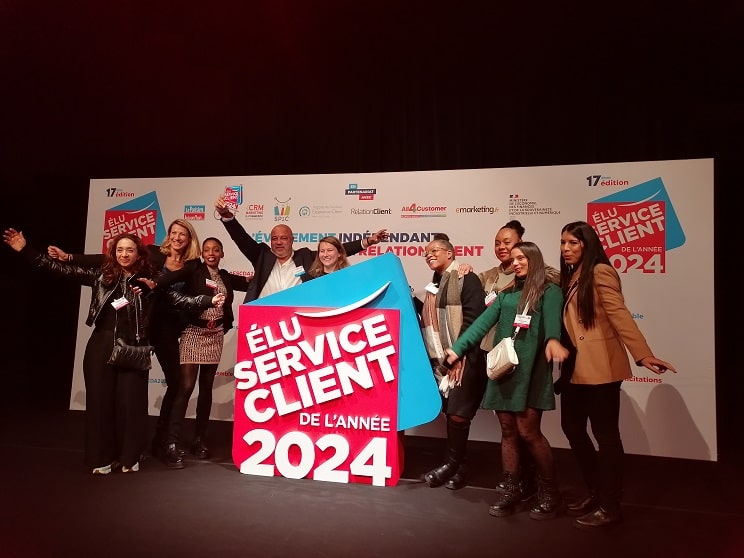 Les équipes Audika à la remise des prix du meilleur service client 2024