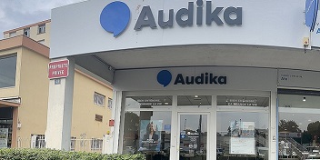 Façade du centre auditif Audika Montpellier Lemasson