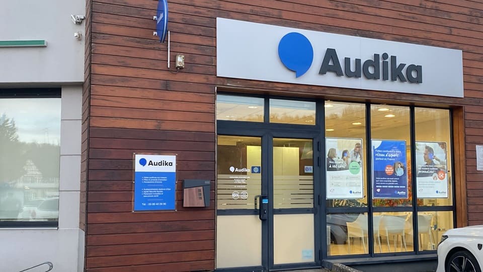 Devanture et vitrine de l'audioprothésiste Audika à Altkirch
