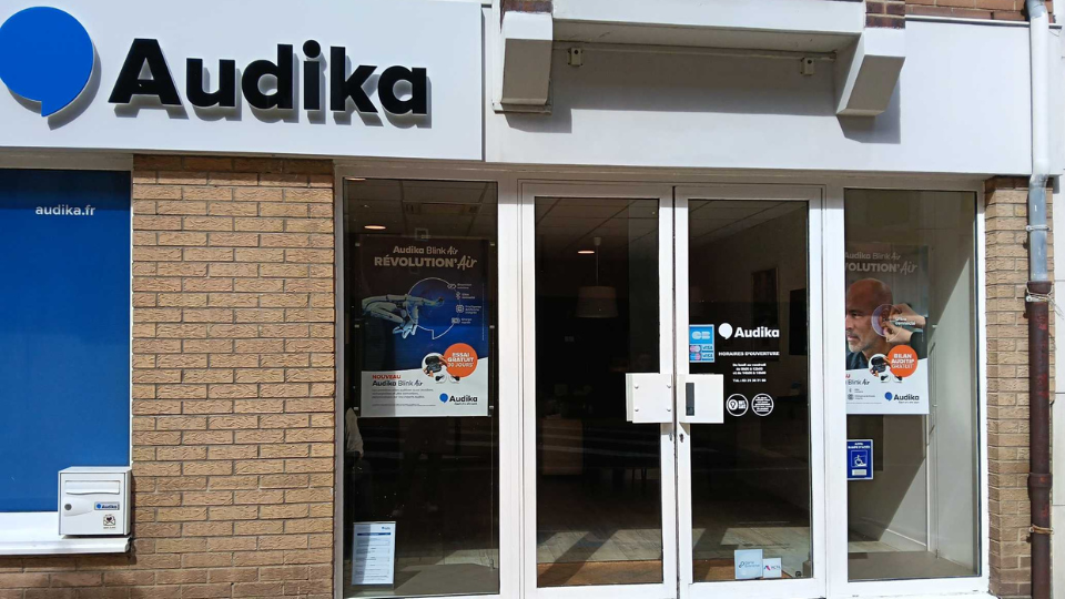 devanture centre auditif audika calais