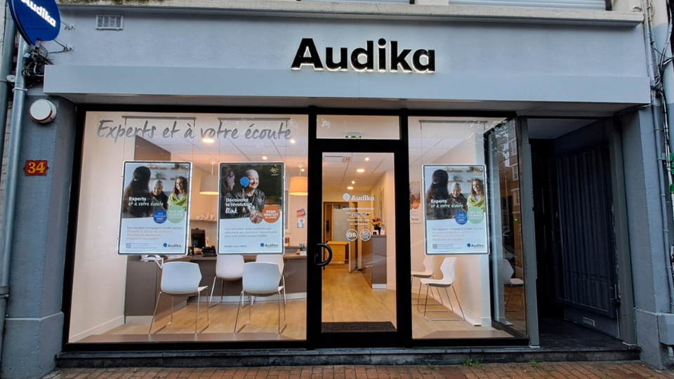devanture centre auditif audika dunkerque malo