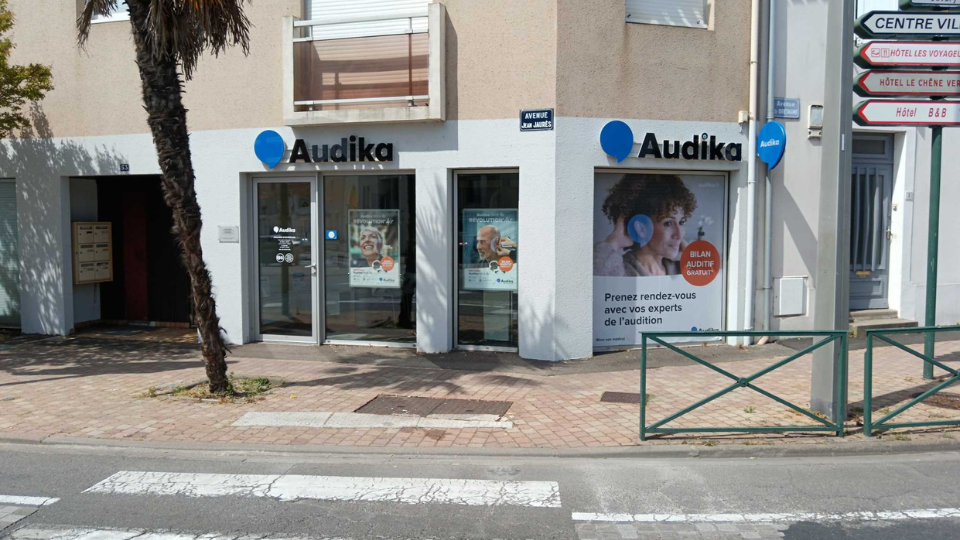 devanture centre auditif audika les sables d'olonne