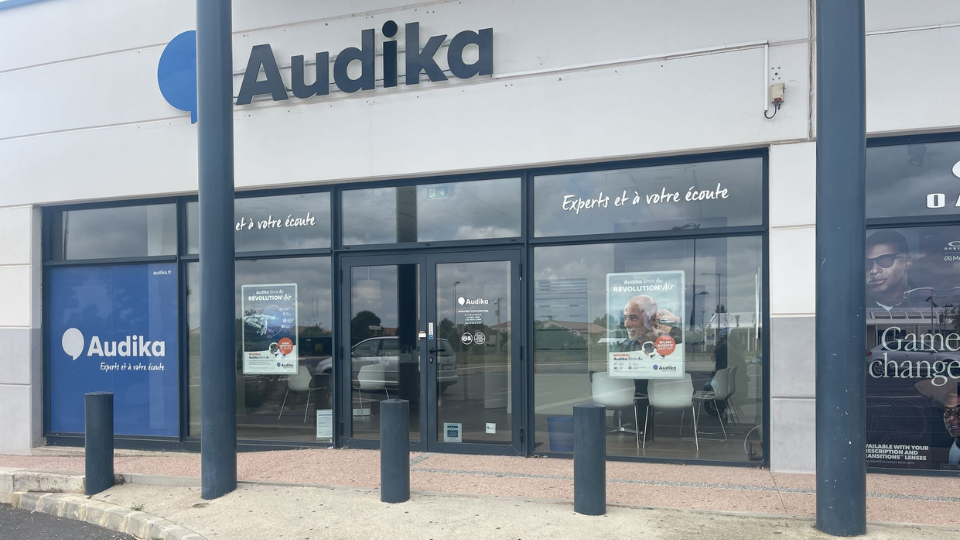 devanture centre auditif audika lezignan