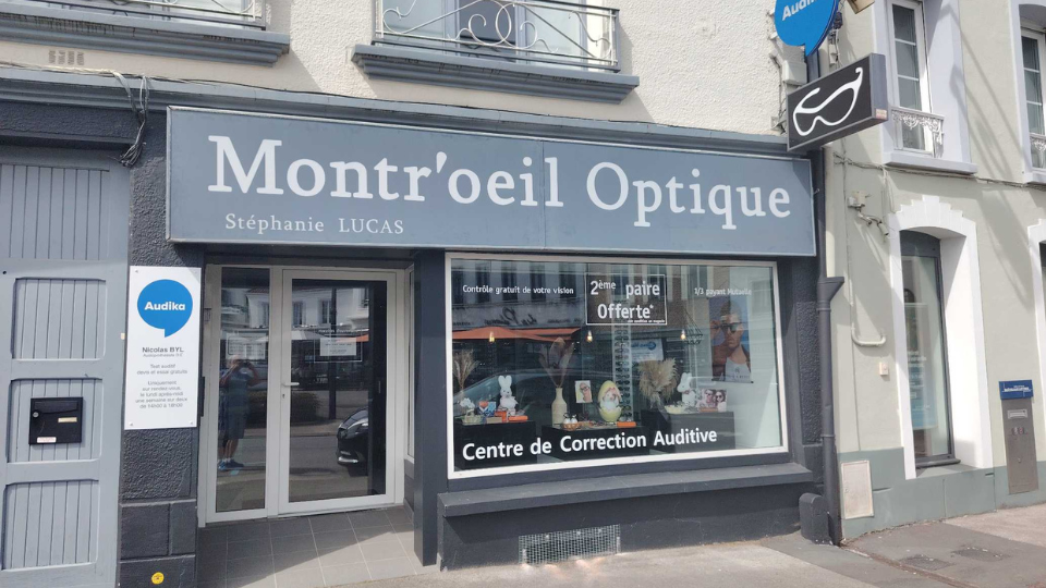 devanture centre auditif audika montreuil sur mer