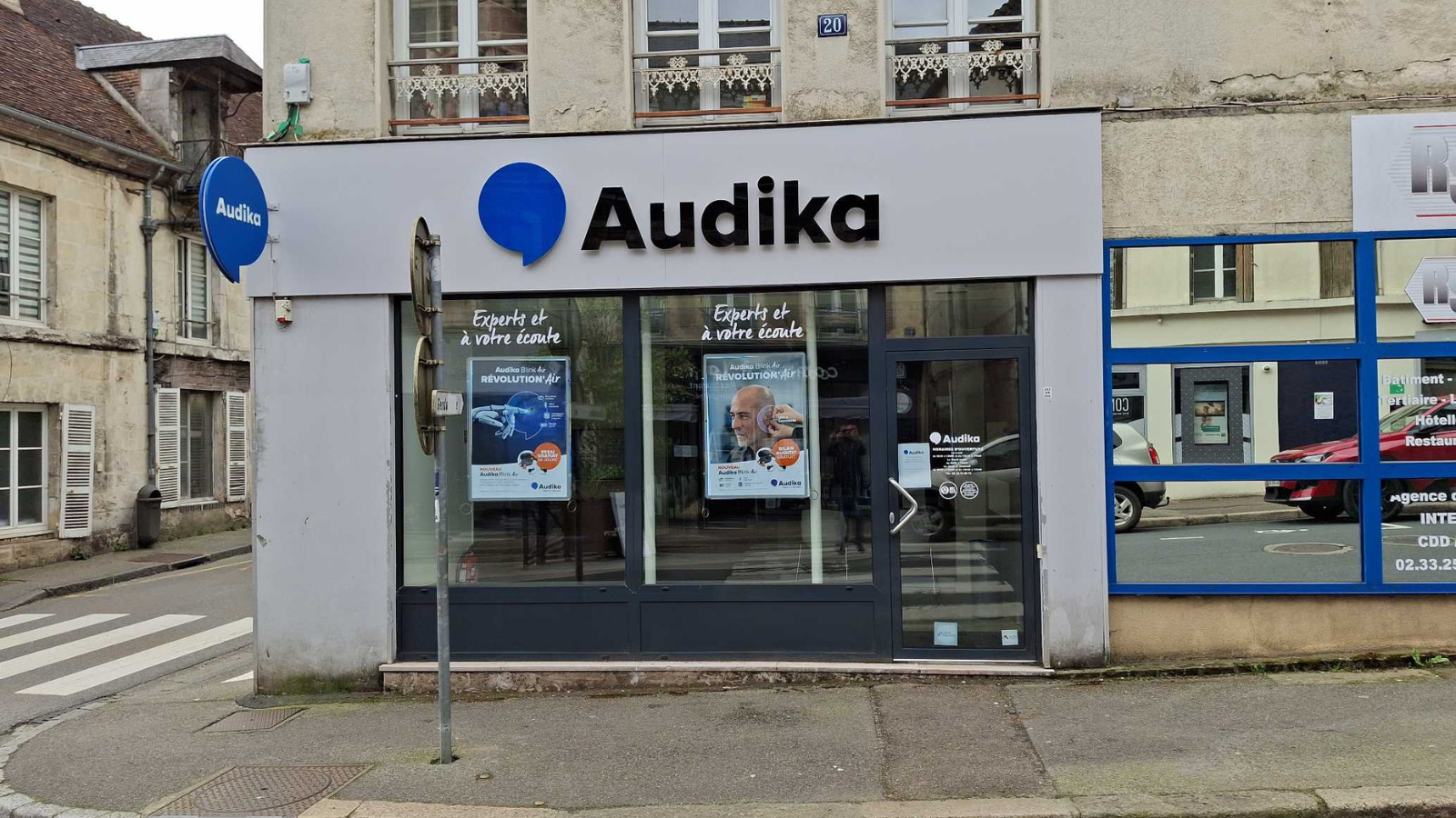 devanture centre auditif audika mortagne au perche