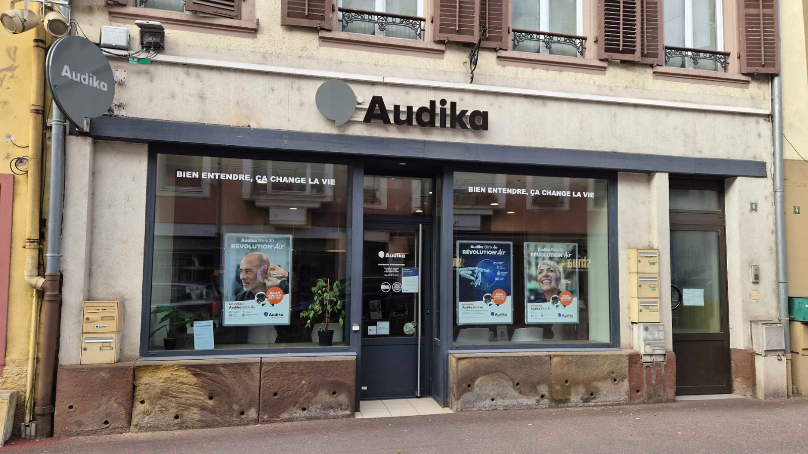 devanture centre auditif audika saverne