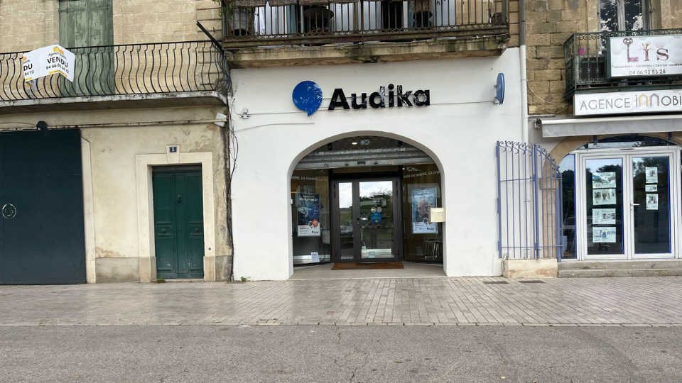 devanture centre auditif audika sommieres
