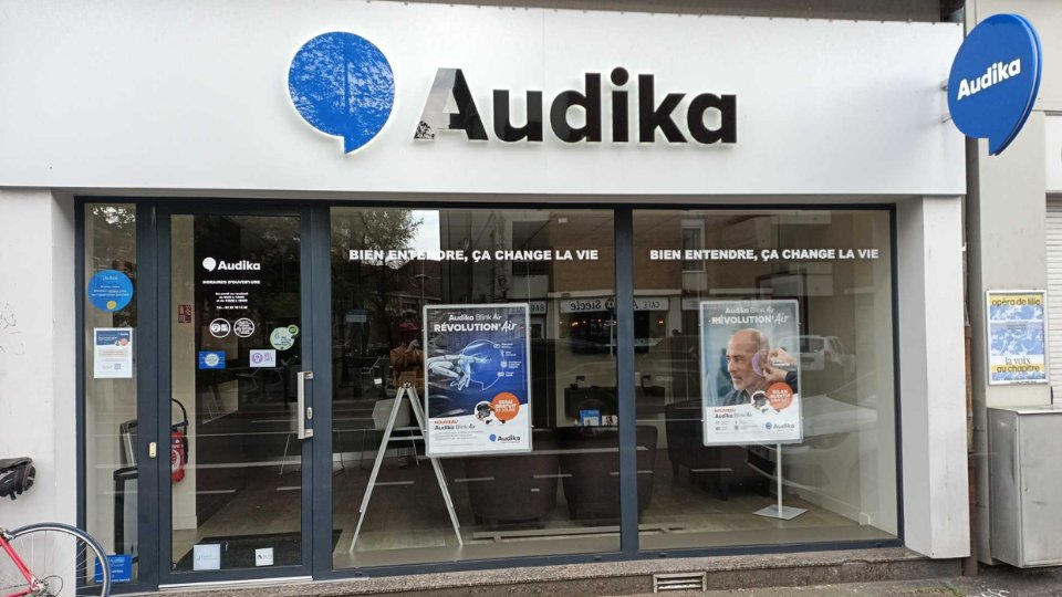 devanture centre auditif audika la madeleine