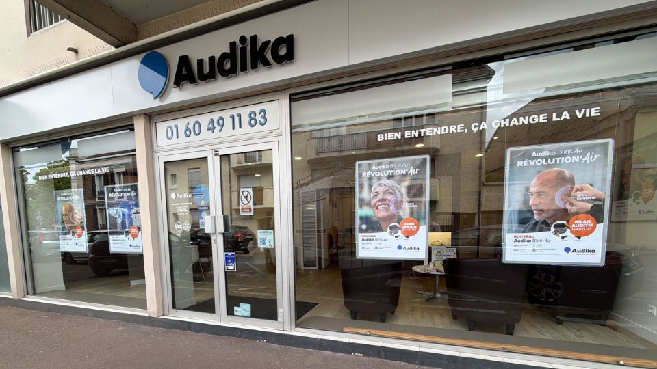 devanture centre auditif audika longjumeau