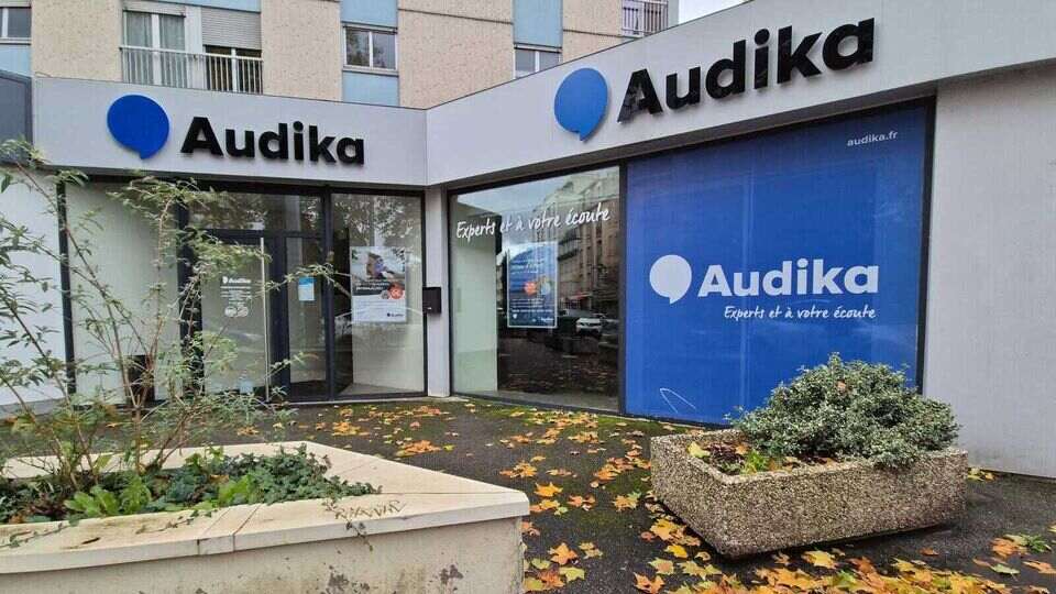 Devanture et vitrine de l'audioprothésiste Audika à Nancy