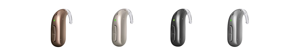 Différentes couleurs d'appareils auditifs couleurs disponibles pour Blink miniBTE R