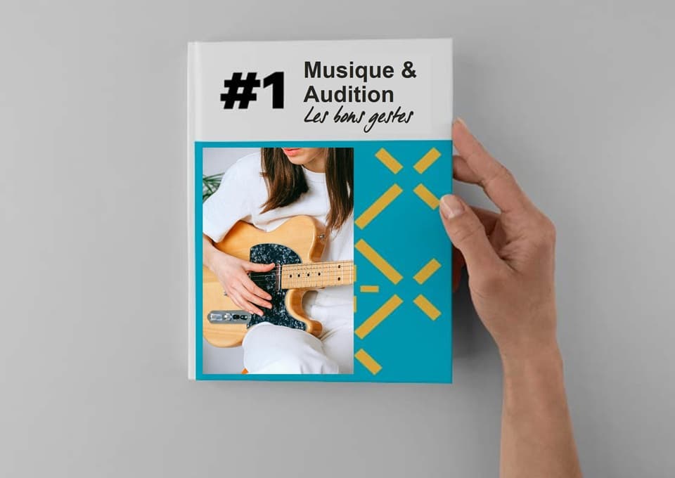 Main tenant le guide Audika sur la musique et l’audition avec conseils sur les bonnes pratiques.