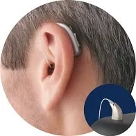 Appareil auditif rechargeable derrière l’oreille