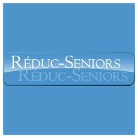Réduc Seniors, logo sur fond bleu
