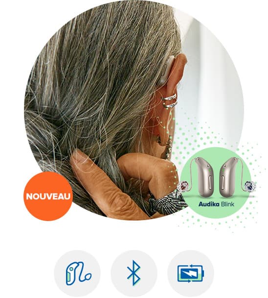 Appareil auditif Audika Blink pour une solution auditive moderne et discrète