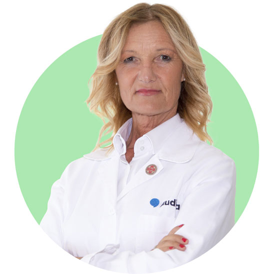 Monica Trolese,audioprotesista presso il centro acutico Audika.