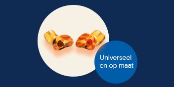 Gehoorbescherming voor vliegreizen, universeel en op maat