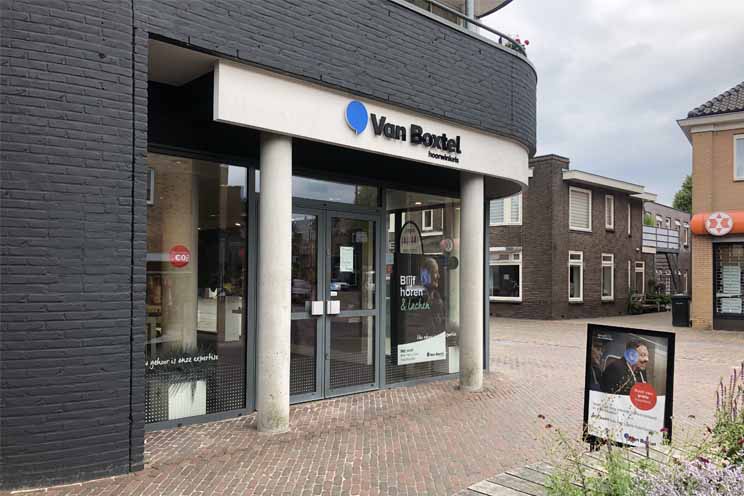 Audika hoorwinkels vestiging in Beilen met ingang en straatbeeld