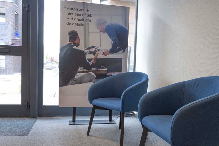 Hoorzorgservice en wachtkamer in Waalwijk