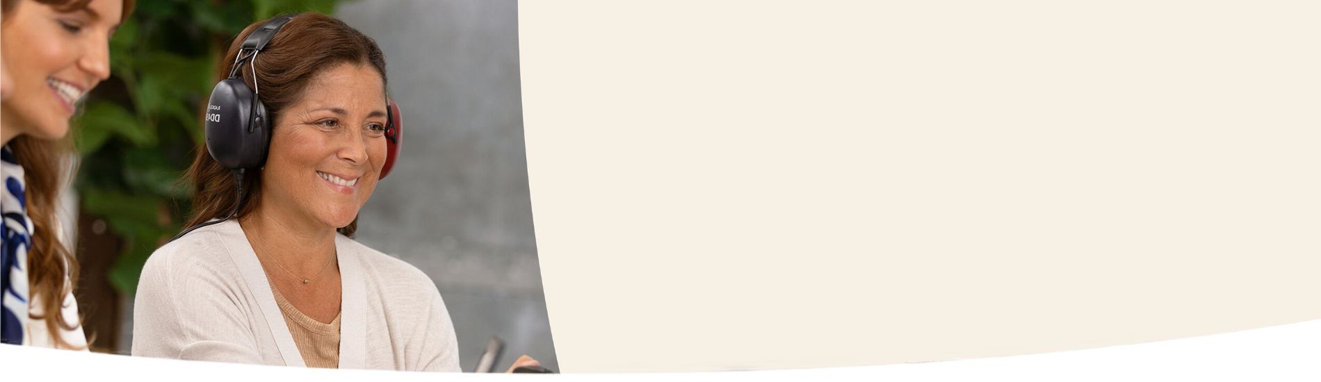 Header doe een gratis gehoortest in de winkel