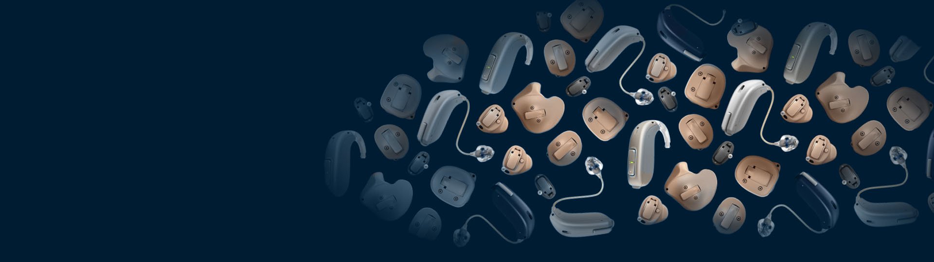 Verschillende soorten gehoorapparaten voor diverse gehoorbehoeften