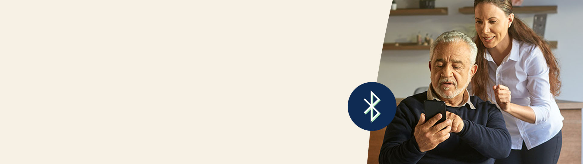 Bluetooth gehoorapparaten verbonden met smartphone