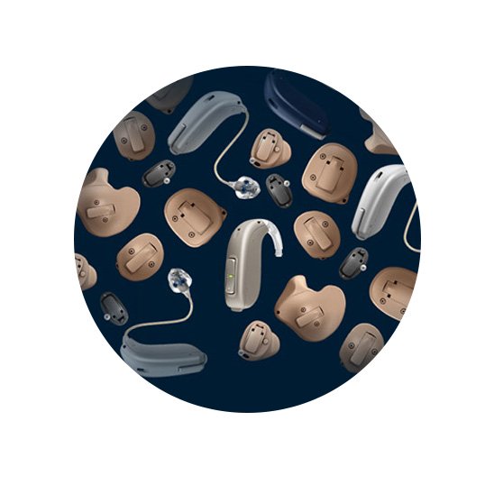 Verschillende soorten gehoorapparaten