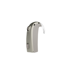 Model aparatu słuchowego Supremia™ na białym tle, wyprodukowany przez firmę Bernafon.