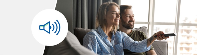 Akcesoria Oticon Intent™ – Adapter TV 3.0™ do aparatu słuchowego umożliwiający strumieniowe przesyłanie dźwięku.