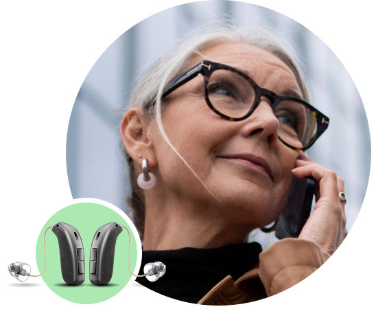 Aparat słuchowy Bluetooth Oticon Jet™ w gabinetach Audika.