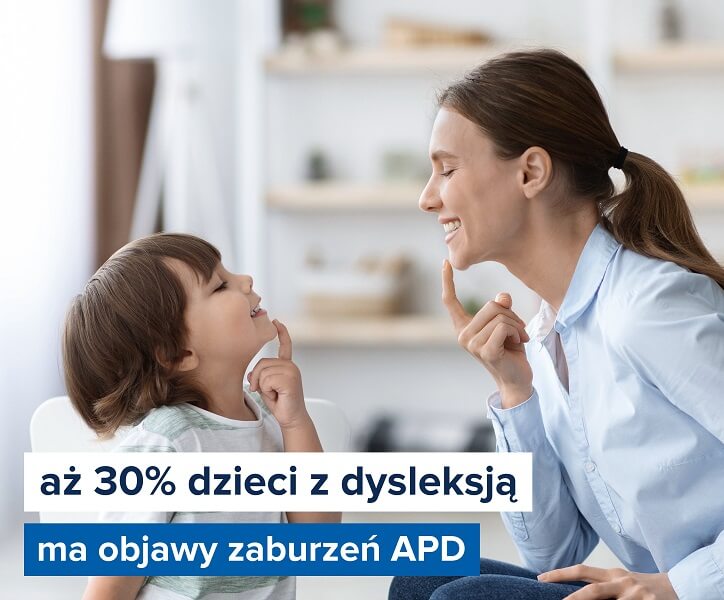 Aż 30% dzieci z dysleksją doświadcza objawów zaburzeń przetwarzania słuchowego (APD).