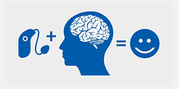  Hjärnan och hörseln samarbetar – hörselhjälpmedel förstärker ljud som hjärnan tolkar, vilket leder till ökad hörselförståelse och välmående.