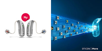  Ny hörapparat Oticon More – Audikas hörapparat med banbrytande teknik för ljudbearbetning.