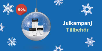  Julkampanj med hörapparatstillbehör i en julkula och 50% rabatt hos Audika.