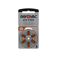  Hörapparatsbatteri Rayovac Extra storlek 312 i originalförpackning