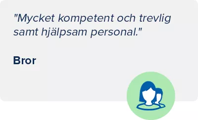  Citat från nöjd kund om Audikas hörselklinik: ’Mycket kompetent och trevlig samt hjälpsam personal.’
