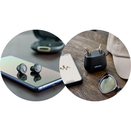 Två olika moderna hörapparater som kan vara den bästa hörapparaten för dig