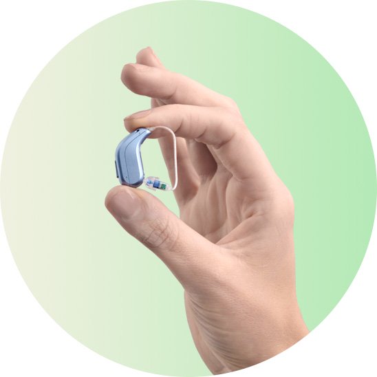  Bakom-örat hörapparat som kan vara ett bra val för personer med tinnitus.