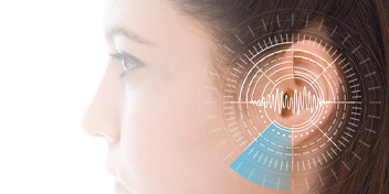 Hearing sensitivity levels and sound frequency visualization