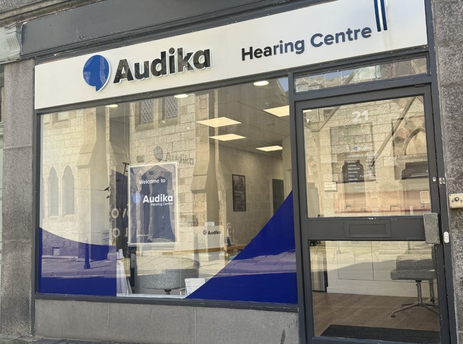 Exterior of Audika Aberdeen hearing centre