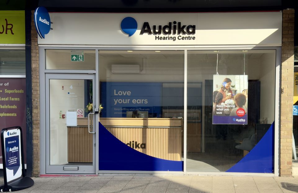 Exterior of the Audika hearing centre on Iron Bar Lane in Canterbury