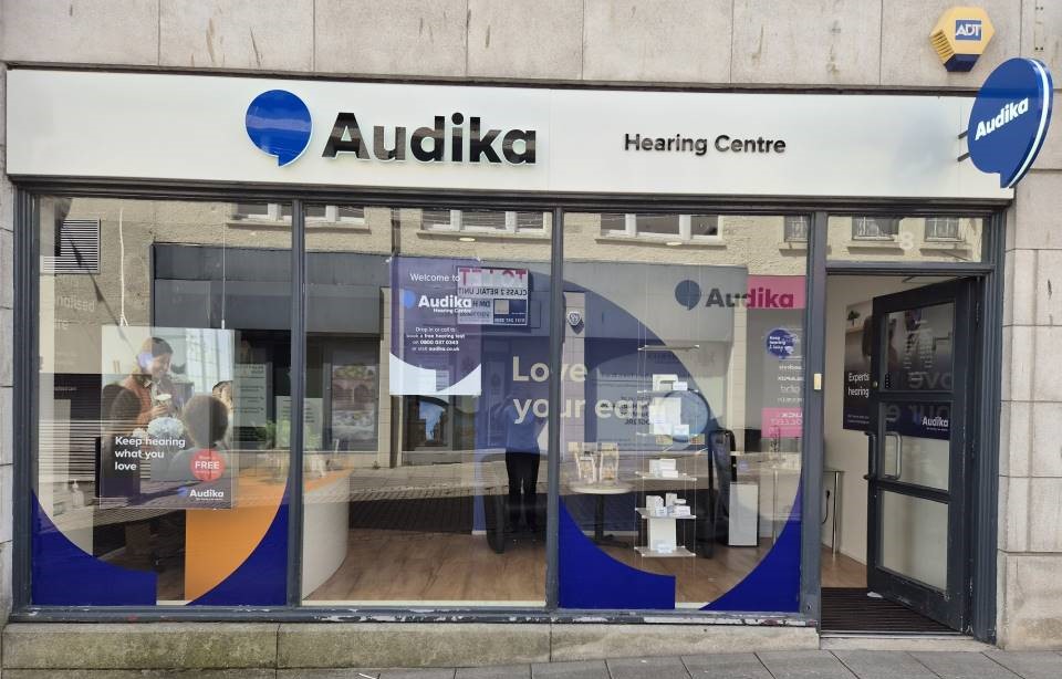 Exterior of Audika Dumfries hearing centre