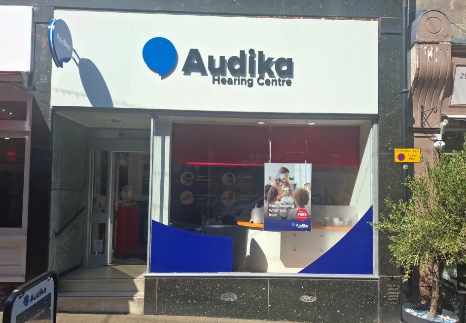 Exterior of Audika Harrogate hearing clinic