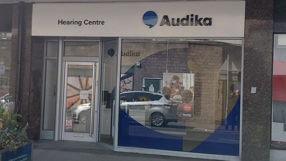 Exterior of Audika Lancaster hearing clinic