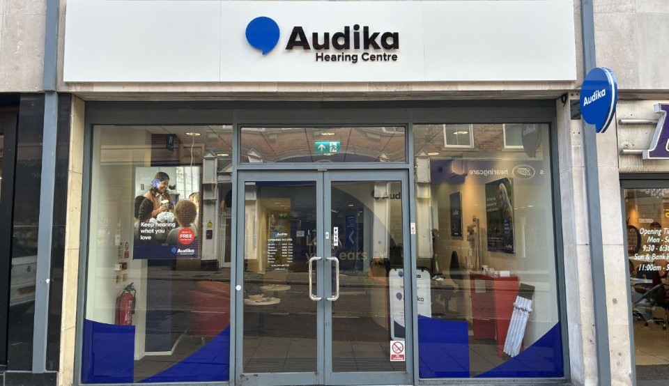 Exterior of Audika Leeds hearing clinic