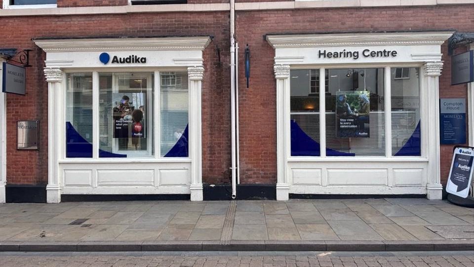 Exterior of Audika Lichfied hearing clinic